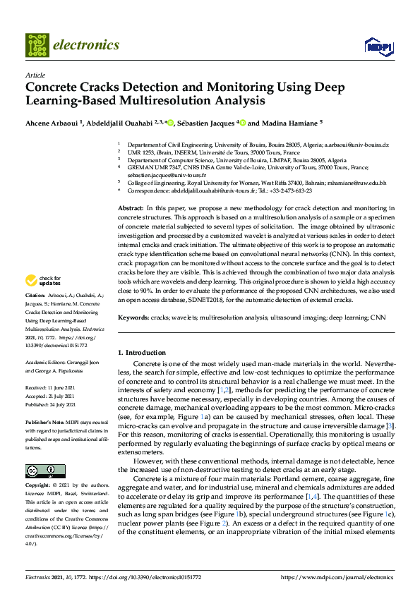 (PDF) Concrete Cracks Detection and Monitoring Using Deep Learning ...