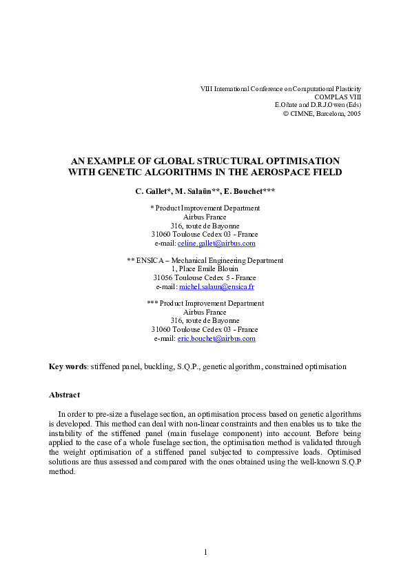 (PDF) An Example of Global Structural Optimisation with Genetic ...