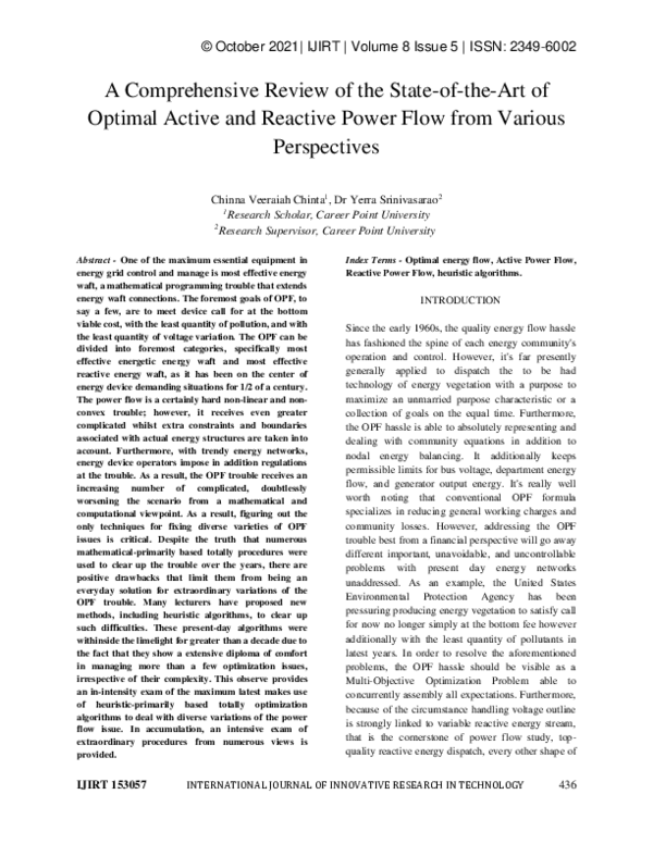 (PDF) A Comprehensive Review of the State-of-the-Art of Optimal Active ...