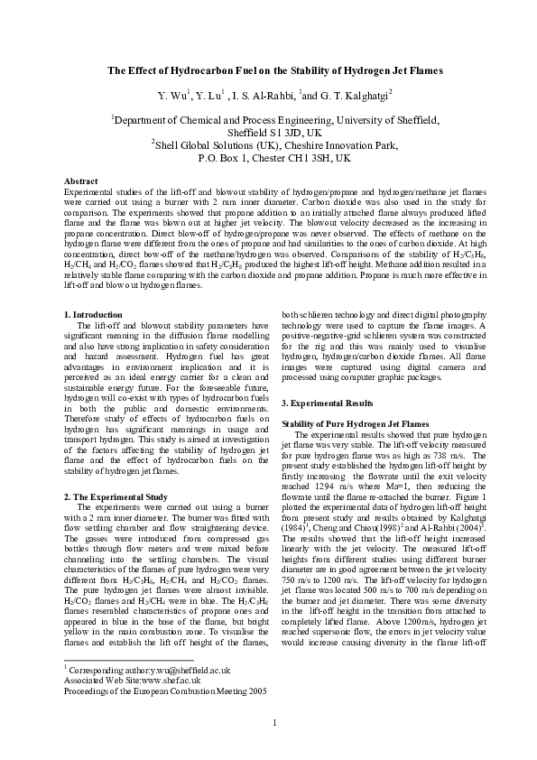 Common hydrocarbon fuel chemical formulas image