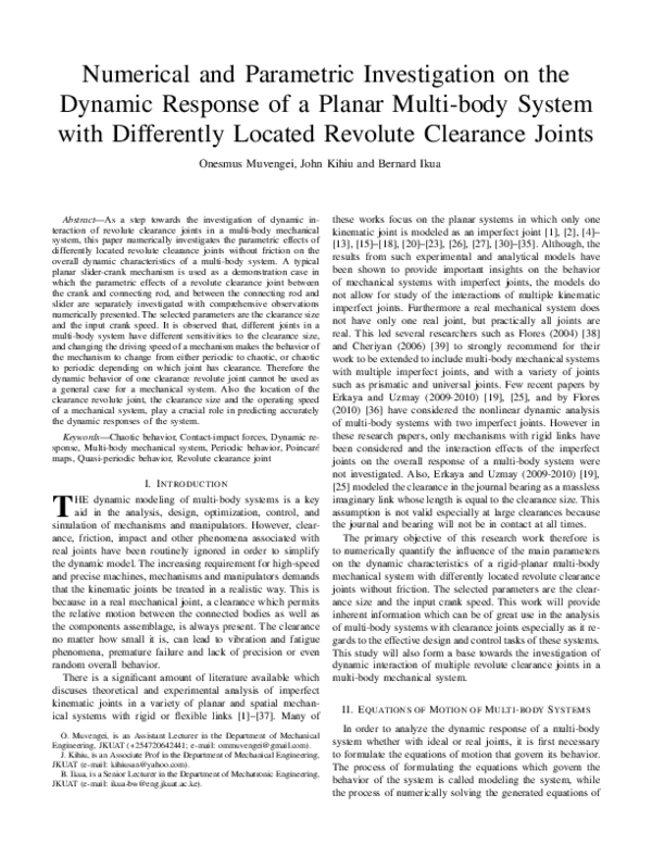 (PDF) Numerical and Parametric Investigation on the Dynamic Response of ...