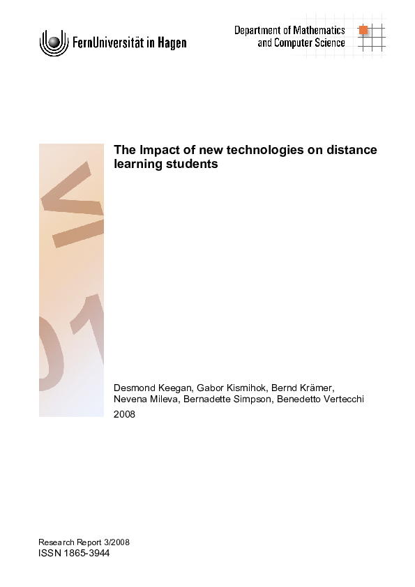 (PDF) Bibliography: The Impact of new technologies on distance learning ...