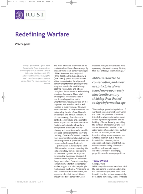 Rusi trench gascoigne essay 07 picture