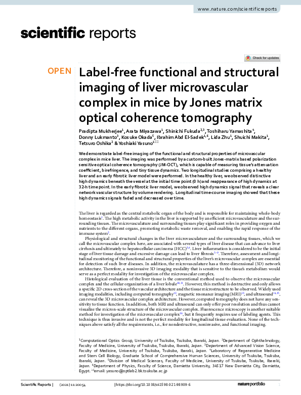 (PDF) Label-free functional and structural imaging of liver ...