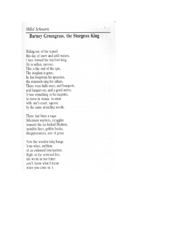 (PDF) Barney Greengrass the Sturgeon King