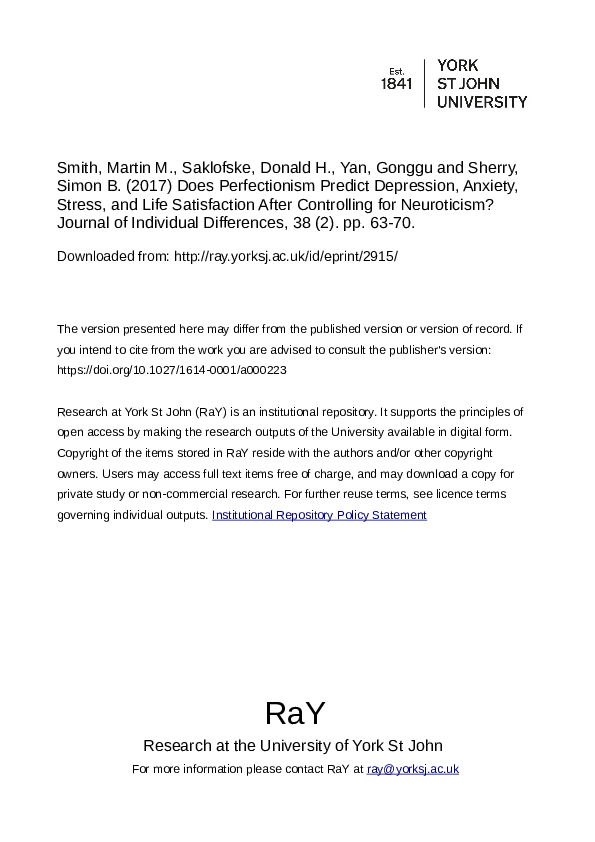 Perfectionism academic writing picture