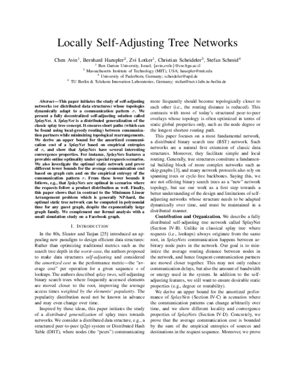 (PDF) Locally Self-Adjusting Tree Networks