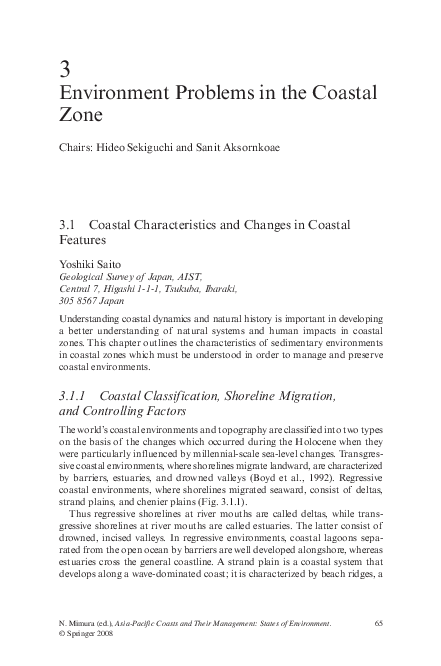 (PDF) Environment Problems in the Coastal Zone