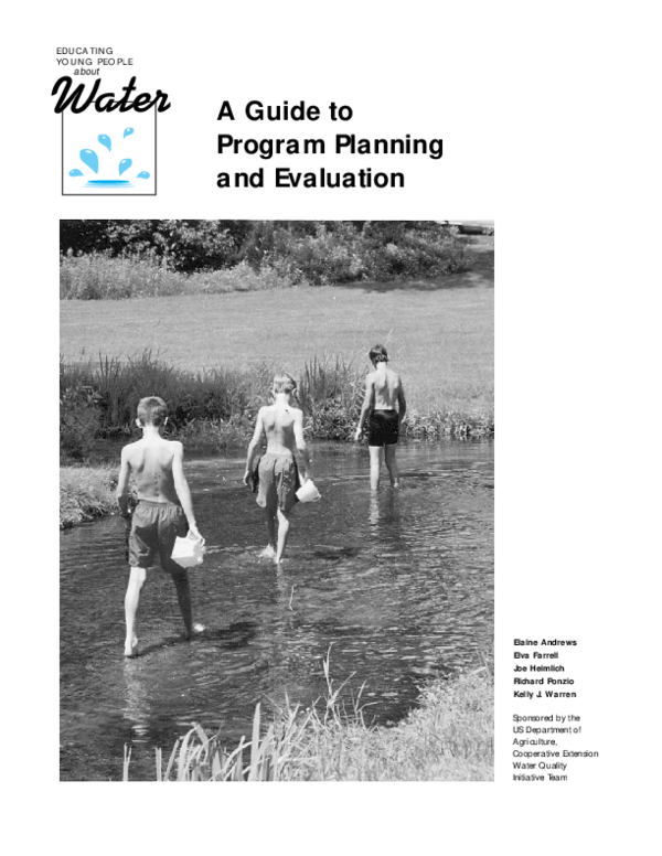(PDF) A Guide to Program Planning and Evaluation