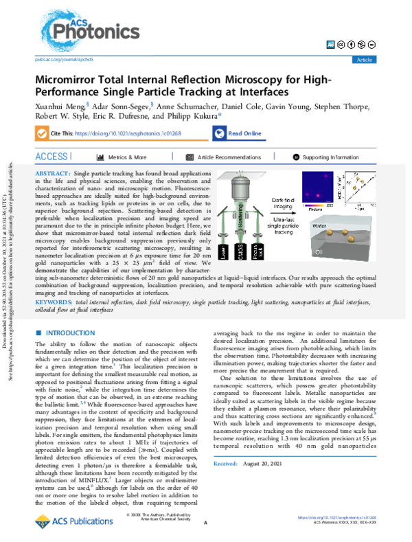 (PDF) Micromirror Total Internal Reflection Microscopy for High ...