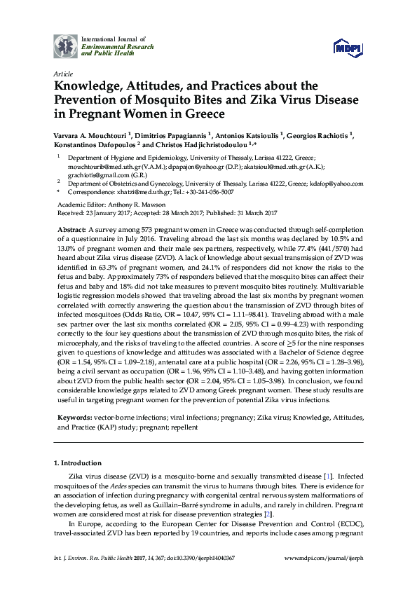 (PDF) [Knowledge, attitudes and practices about prevention of mother to ...