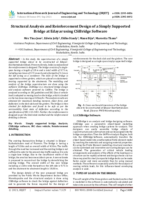 (PDF) IRJET- Structural Analysis and Reinforcement Design of a Simply ...