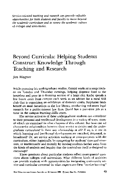 (PDF) Beyond curricula: Helping students construct knowledge through ...