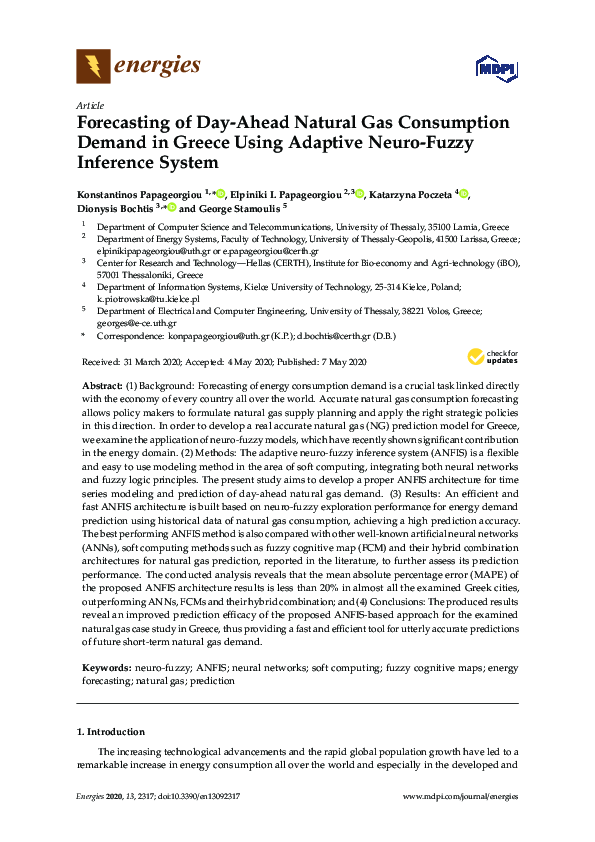 (PDF) Forecasting of Day-Ahead Natural Gas Consumption Demand in Greece ...