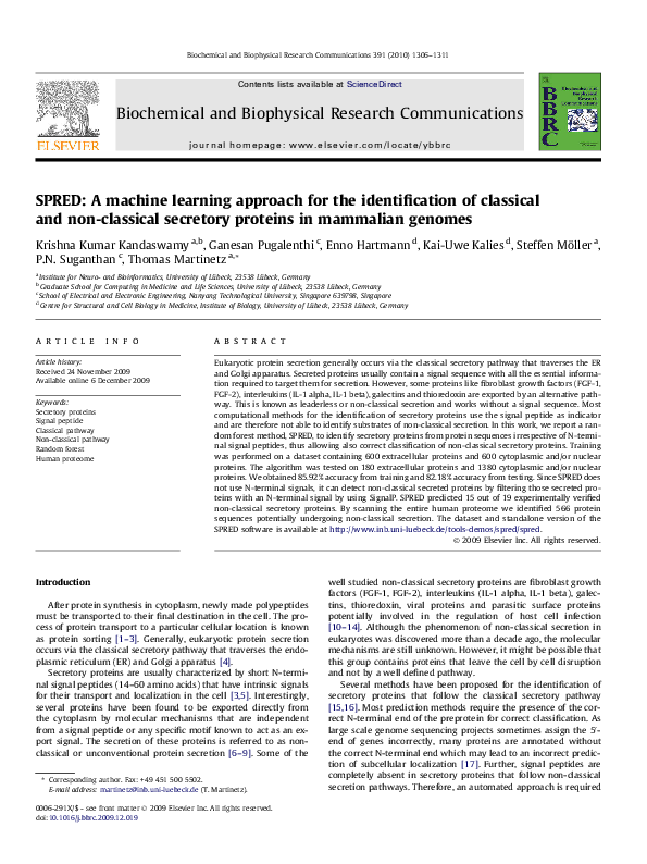 (PDF) SPRED: A machine learning approach for the identification of ...