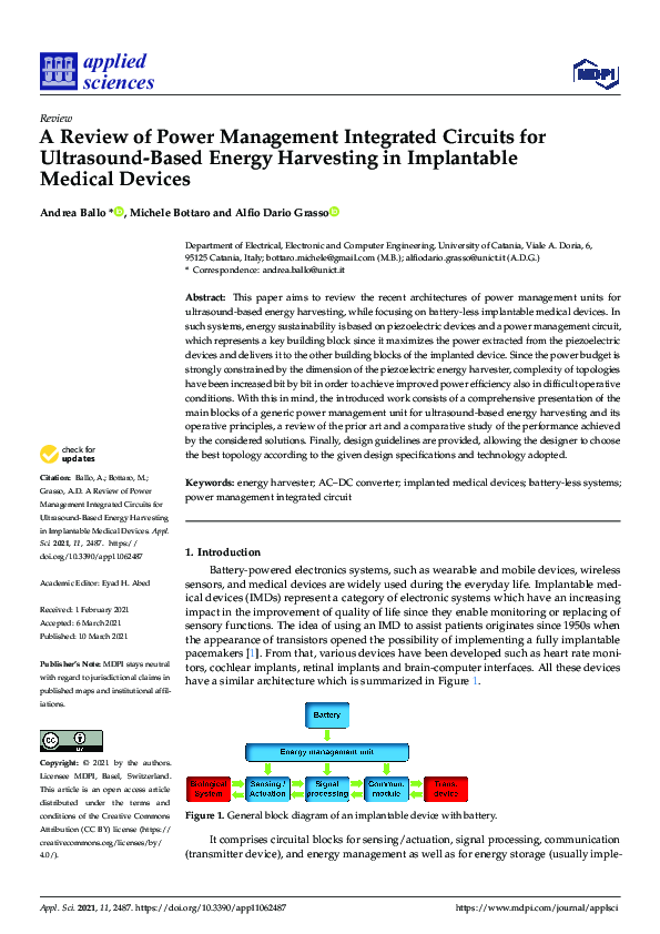 (PDF) A Review of Power Management Integrated Circuits for Ultrasound ...
