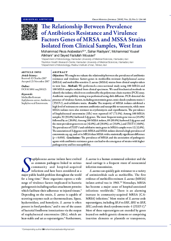 (PDF) The Relationship Between Prevalence of Antibiotics Resistance and ...