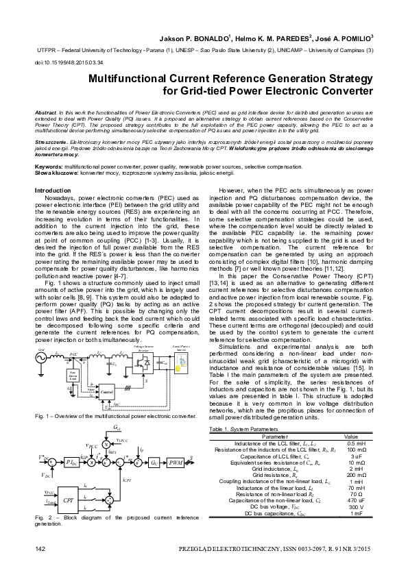 (PDF) Multifunctional Current Reference Generation Strategy for Grid ...