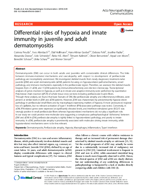 (PDF) Differential roles of hypoxia and innate immunity in juvenile and ...