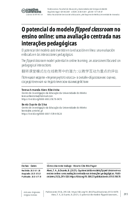 (PDF) The flipped classroom model potential in online learning: an ...