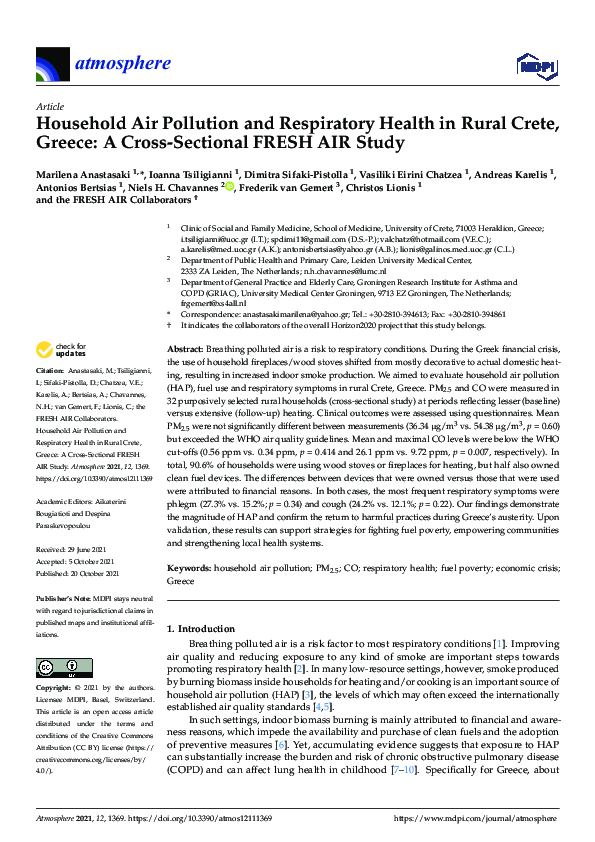 (PDF) Household Air Pollution and Respiratory Health in Rural Crete ...
