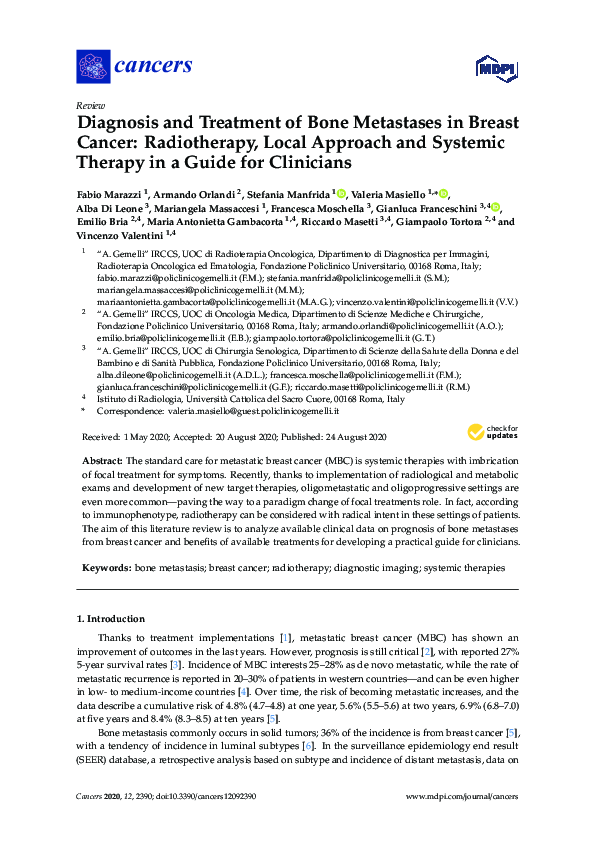 (PDF) Diagnosis and Treatment of Bone Metastases in Breast Cancer ...