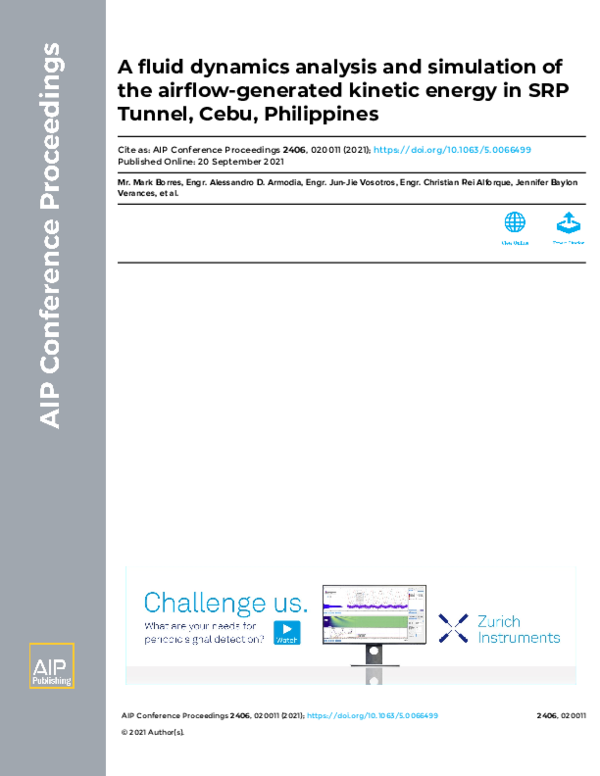 (PDF) A fluid dynamics analysis and simulation of the airflow-generated ...
