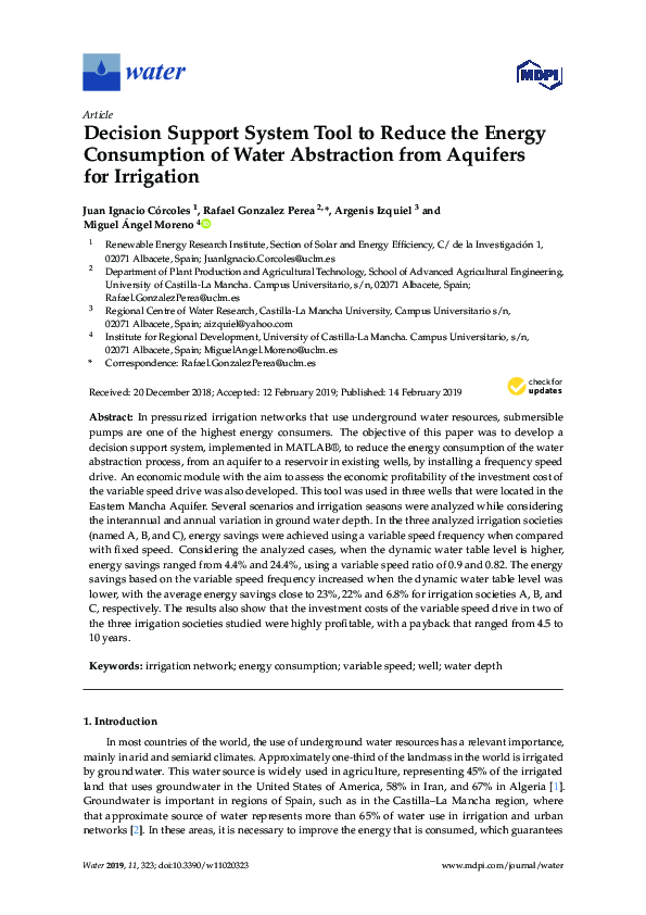 (PDF) Decision Support System Tool to Reduce the Energy Consumption of ...