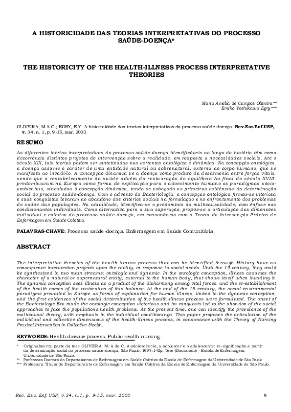  PDF A Historicidade Das Teorias Interpretativas Do Processo Sa de 
