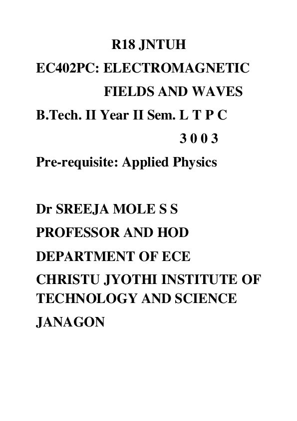 (PDF) FIELDS AND WAVES (EBOOK) IIJSR Journal and