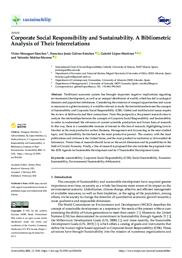 (PDF) Corporate Social Responsibility and Sustainable Development ...