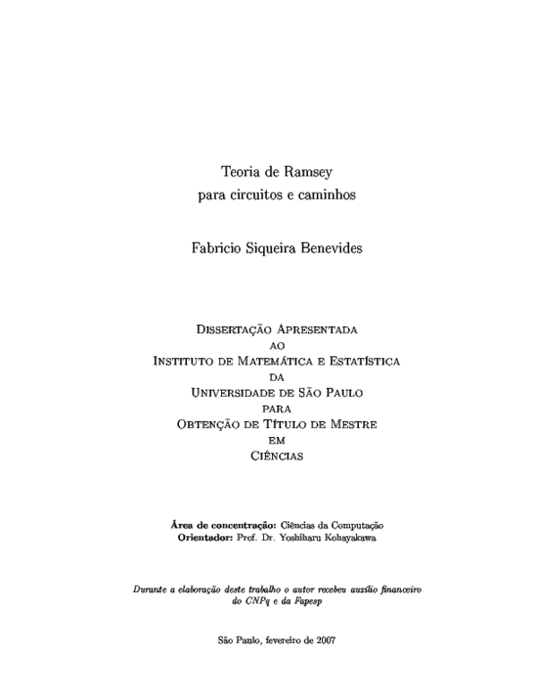 (PDF) Teoria de Ramsey para circuitos e caminhos fabricio benevides