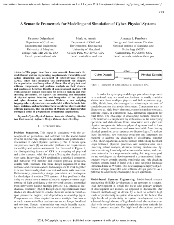 (PDF) A Semantic Framework for Modeling and Simulation of Cyber ...