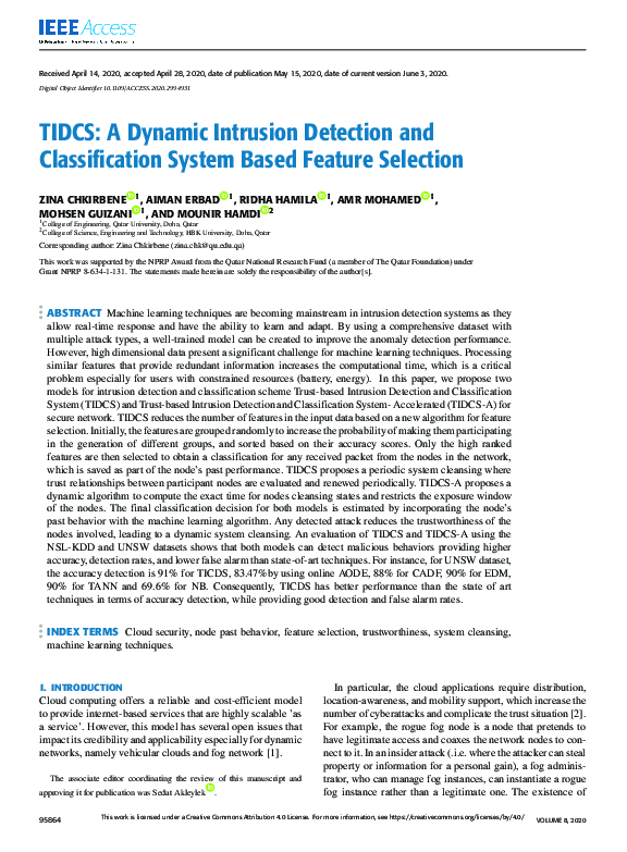 (PDF) TIDCS: A Dynamic Intrusion Detection and Classification System ...