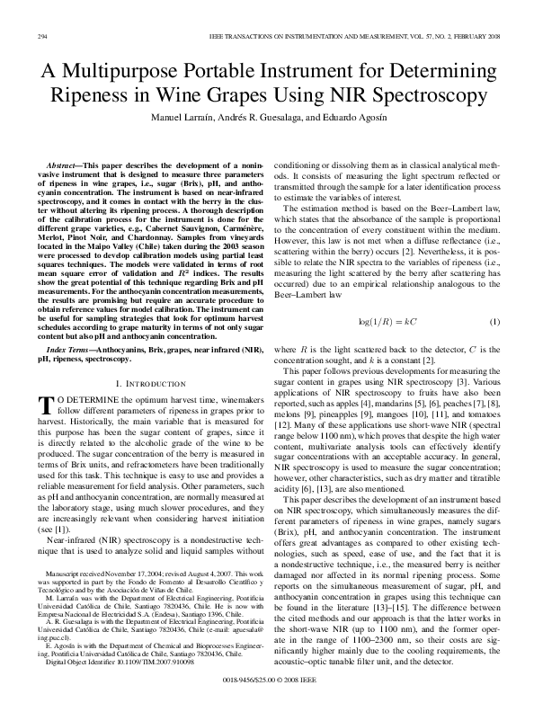 (PDF) A Multipurpose Portable Instrument for Determining Ripeness in ...