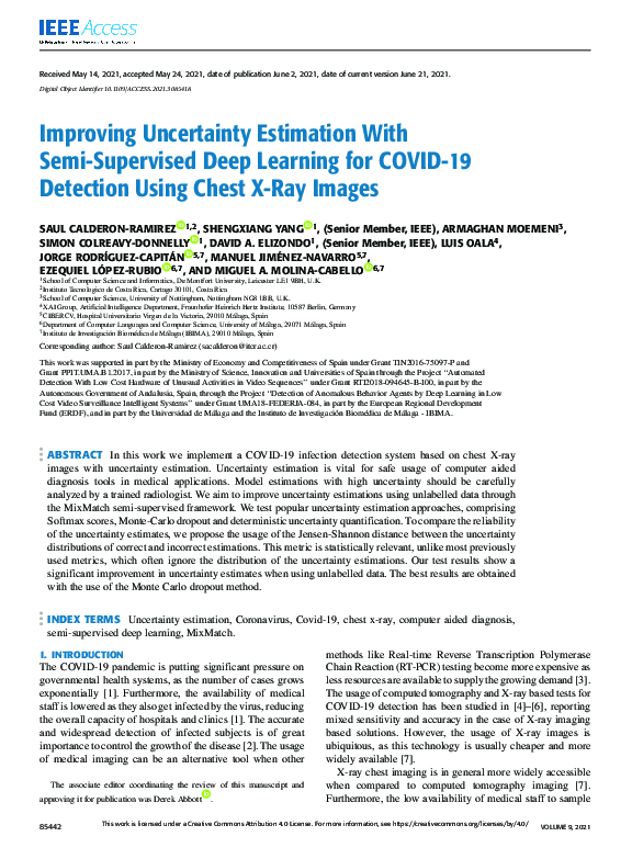 (PDF) Improving Uncertainty Estimation With Semi-Supervised Deep ...
