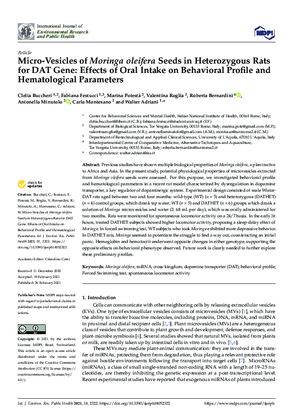 (PDF) Micro-Vesicles of Moringa oleifera Seeds in Heterozygous Rats for ...
