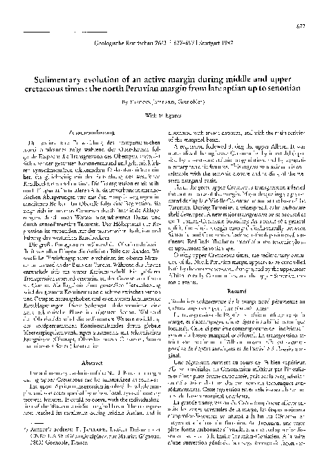 (PDF) Sedimentary evolution of an active margin during middle and upper ...