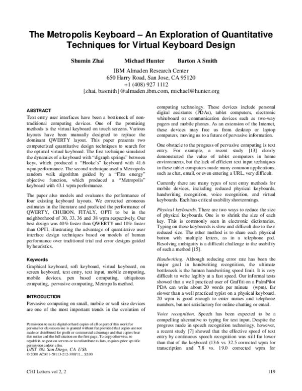 (PDF) The metropolis keyboard - an exploration of quantitative ...