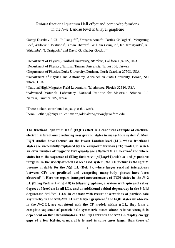 (PDF) Robust fractional quantum Hall effect in the N=2 Landau level in ...