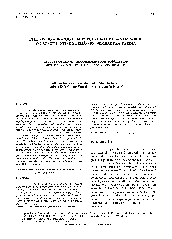 (PDF) Effects of plant arrangement and population size on bean growth ...