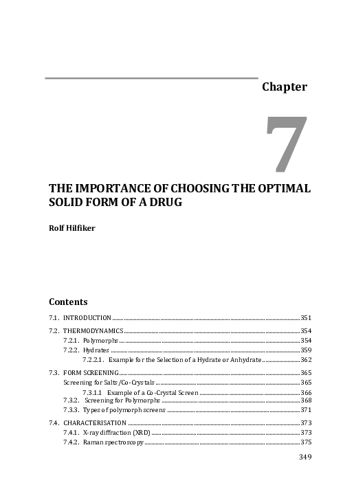 (PDF) The Importance of Choosing the Optimal Solid Form of a Drug