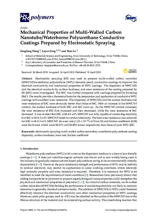 (PDF) Mechanical Properties of Multi-Walled Carbon Nanotubes ...