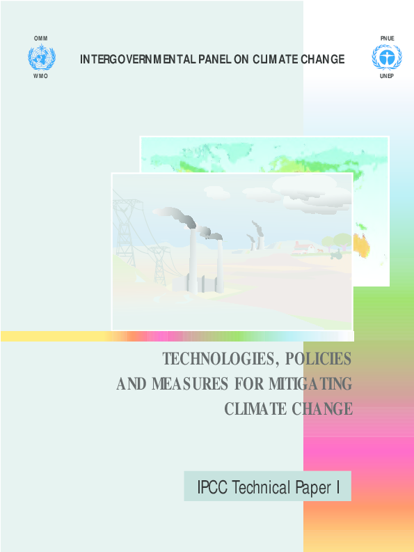 (PDF) Technologies, Policies and Measures for Mitigating Climate Change