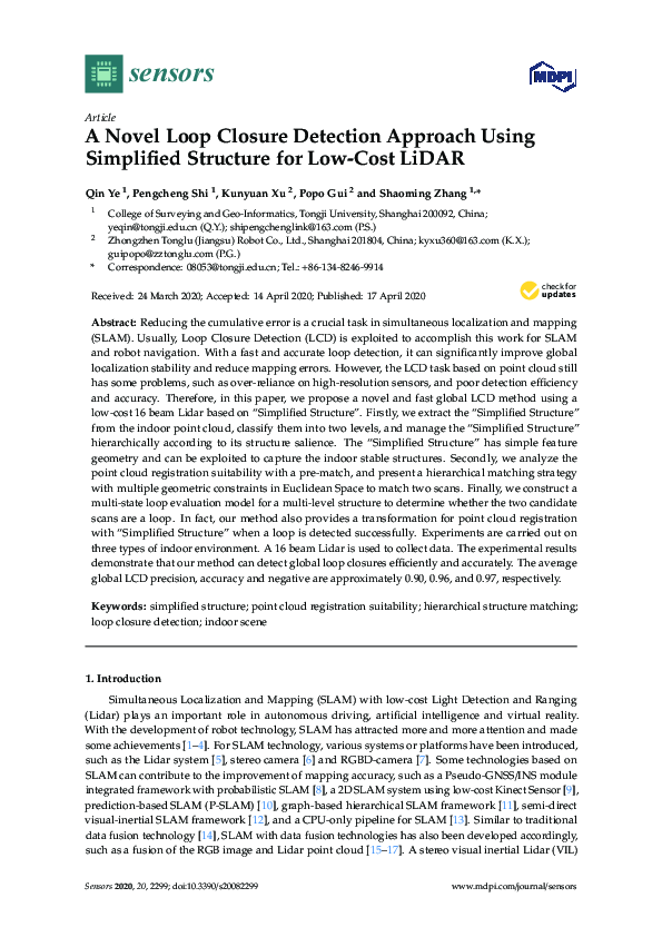 (PDF) A Novel Loop Closure Detection Approach Using Simplified ...