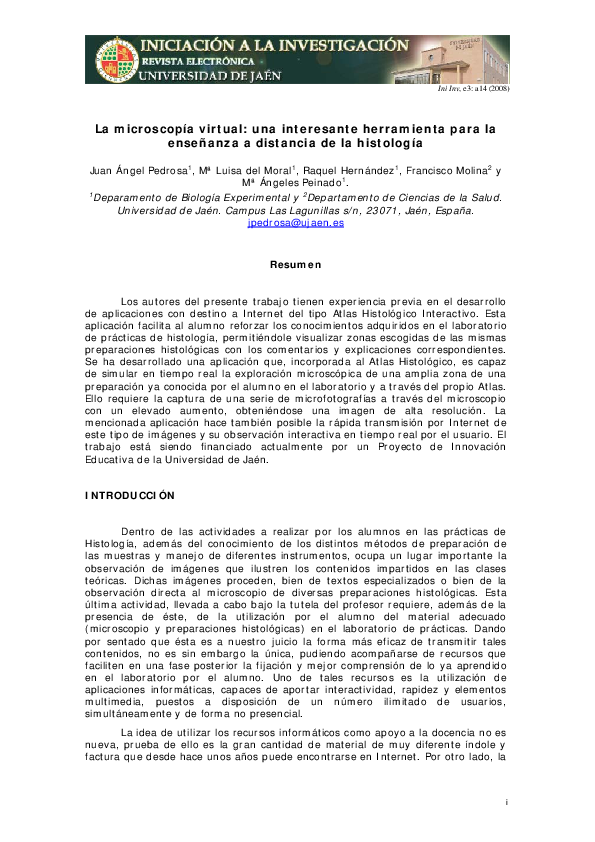 (PDF) La microscopía virtual: una interesante herramienta para la ...