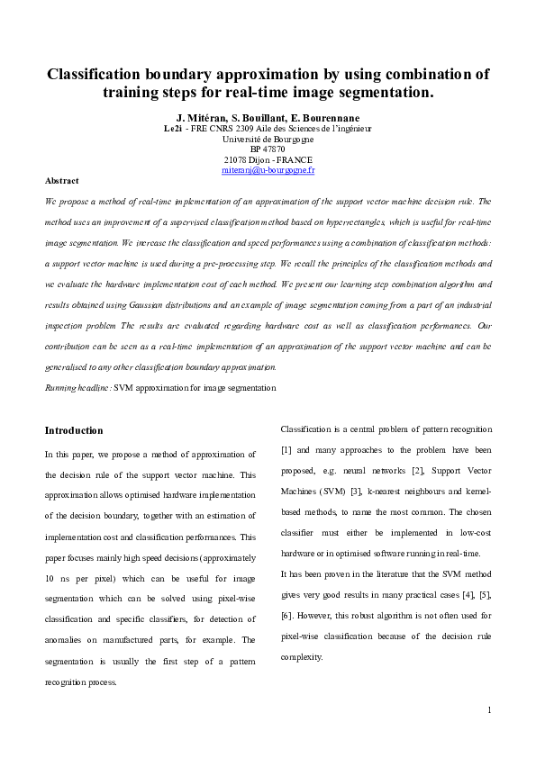 (PDF) Classification Boundary Approximation by Using Combination of ...