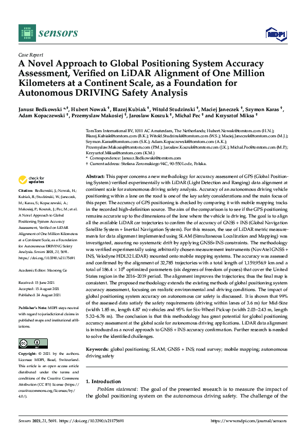 (PDF) A Novel Approach to Global Positioning System Accuracy Assessment ...