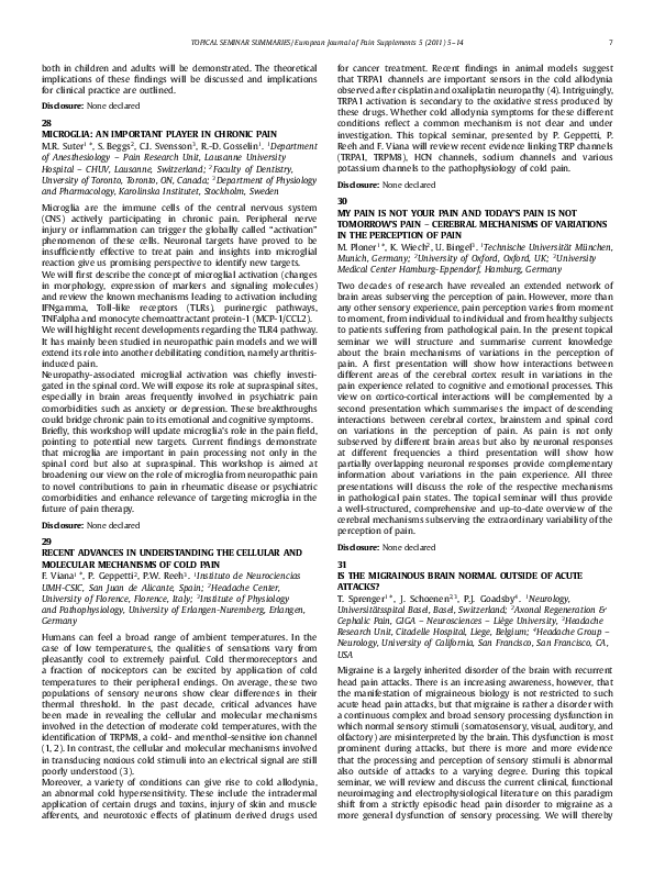 (PDF) 29 Recent Advances in Understanding the Cellular and Molecular ...