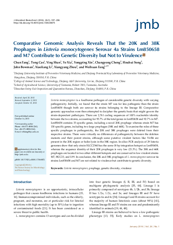 (PDF) Comparative genomic analysis reveals that the 20K and 38K ...